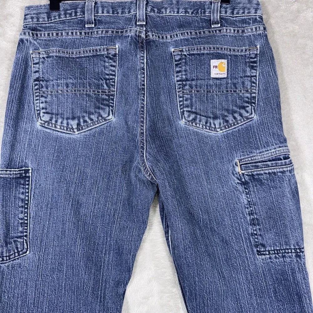 Carhartt FR Flame Resistant Jeans Mens 34x30 Workwear Distressed Workwear - Picture 5 of 7